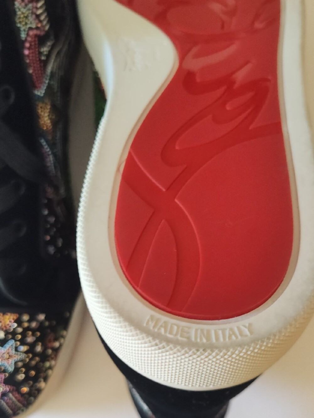 CHRISTIAN LOUBOUTIN Paris "Starlight" High-Top Men's Sneakers Size 9 US 42 - Picture 11 of 15